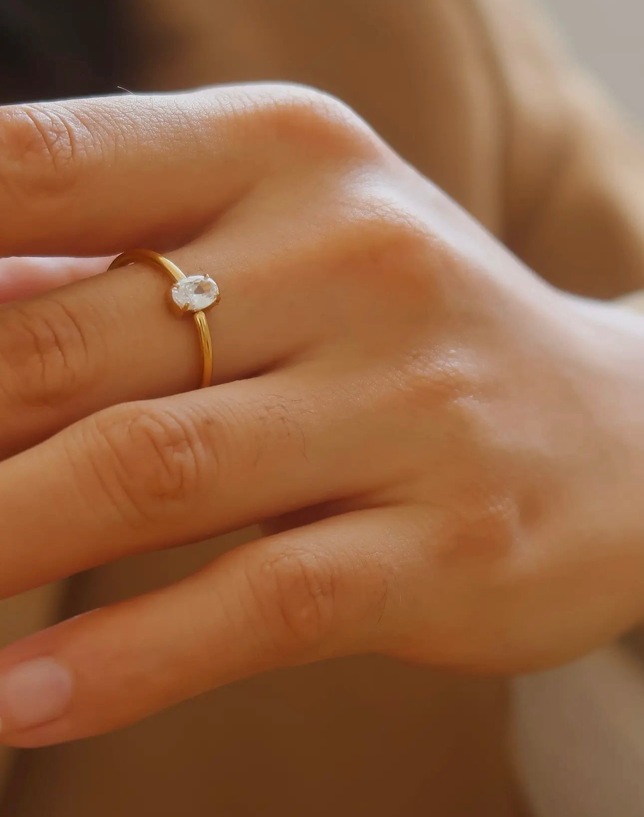 Marigold Dainty Diamond Ring