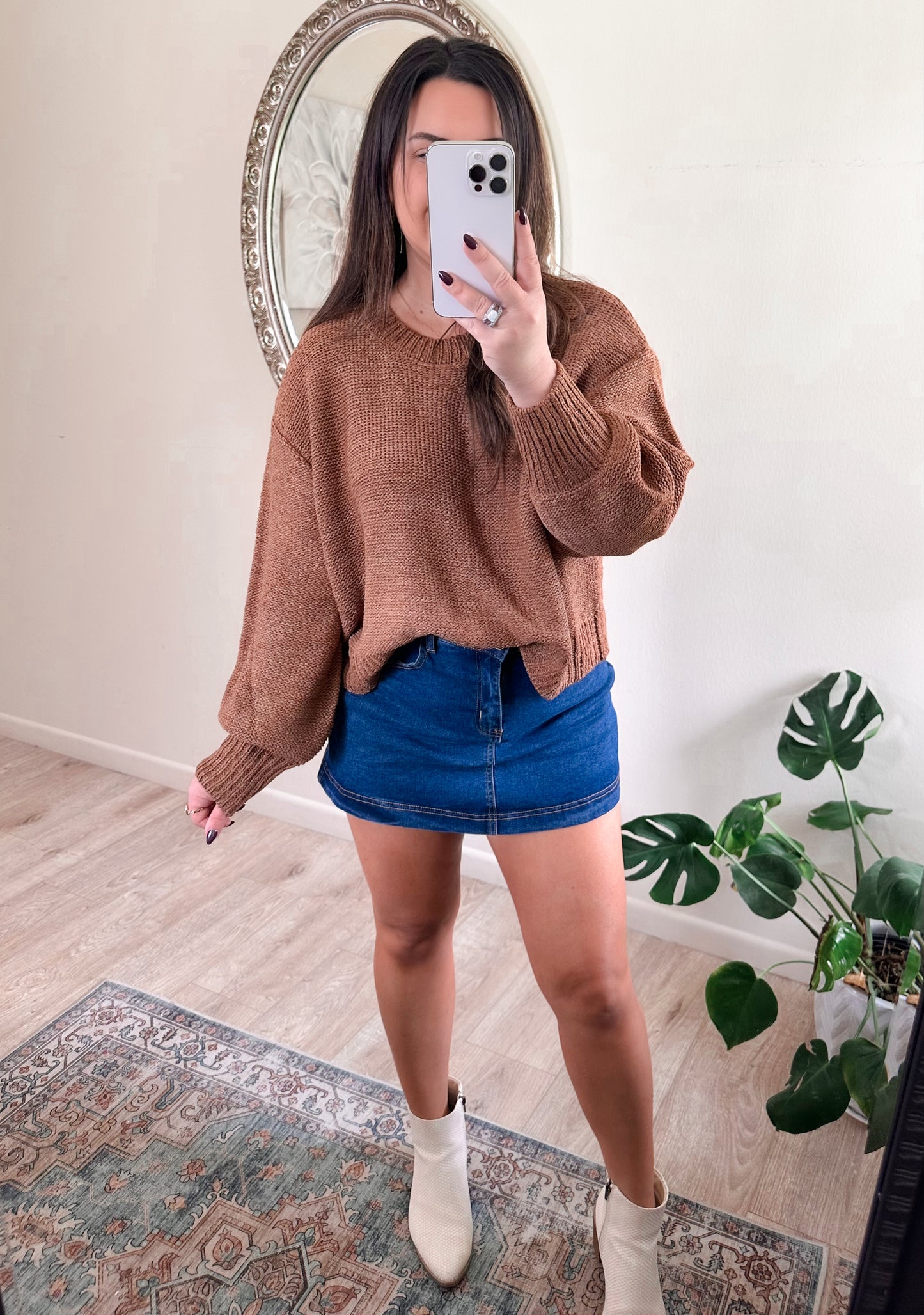 Sunday Stroll Sweater in Chestnut