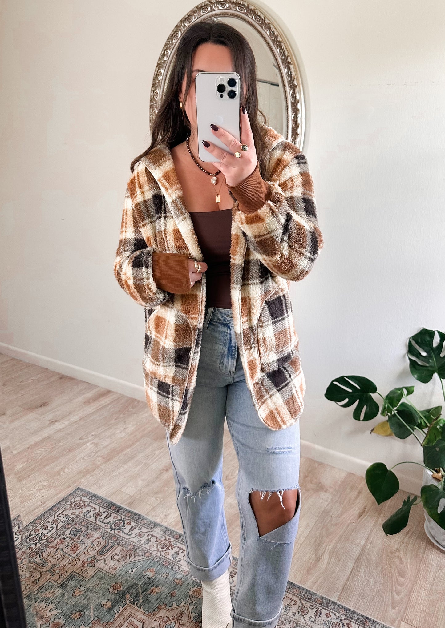 Campfire Plaid Coatigan