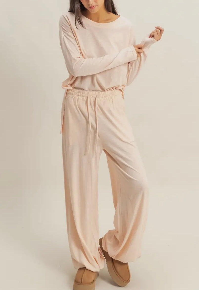 The Boyfriend Pants in Blush Pink