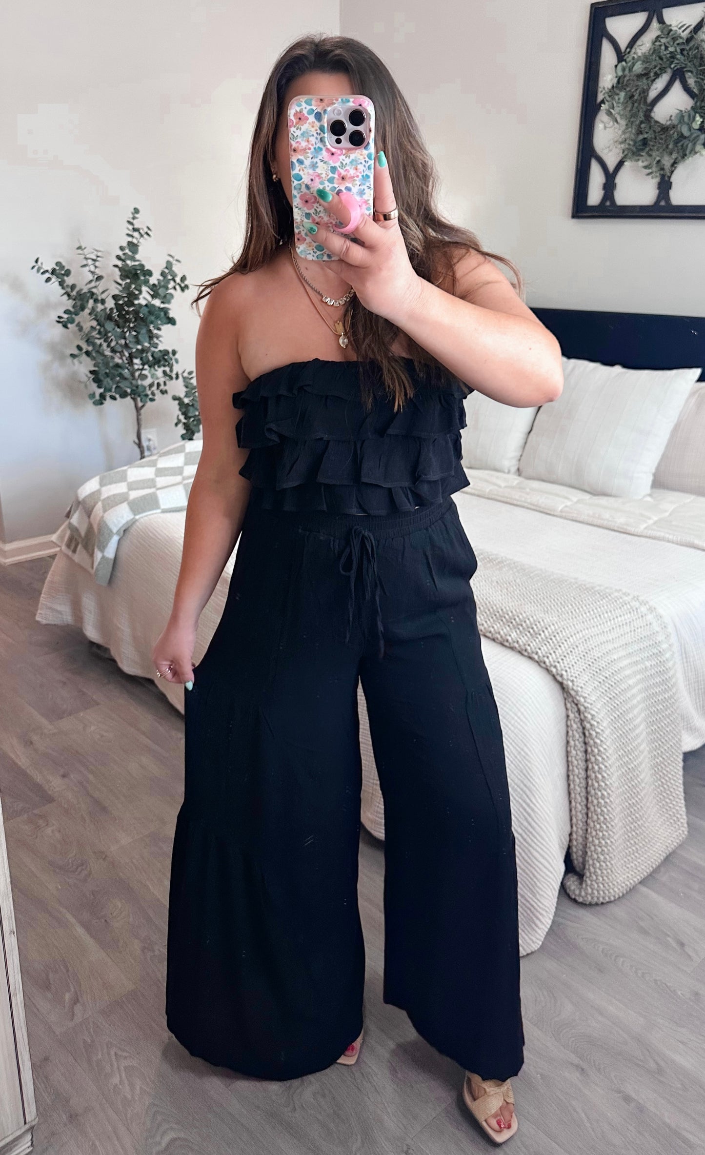 Black Swan Ruffle Set