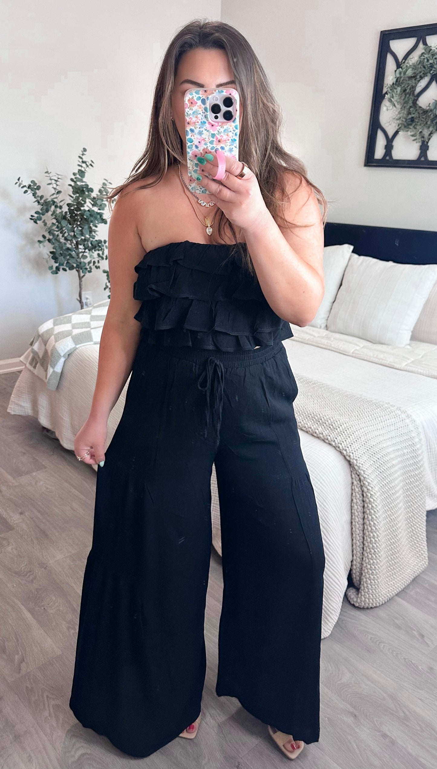 Black Swan Ruffle Set
