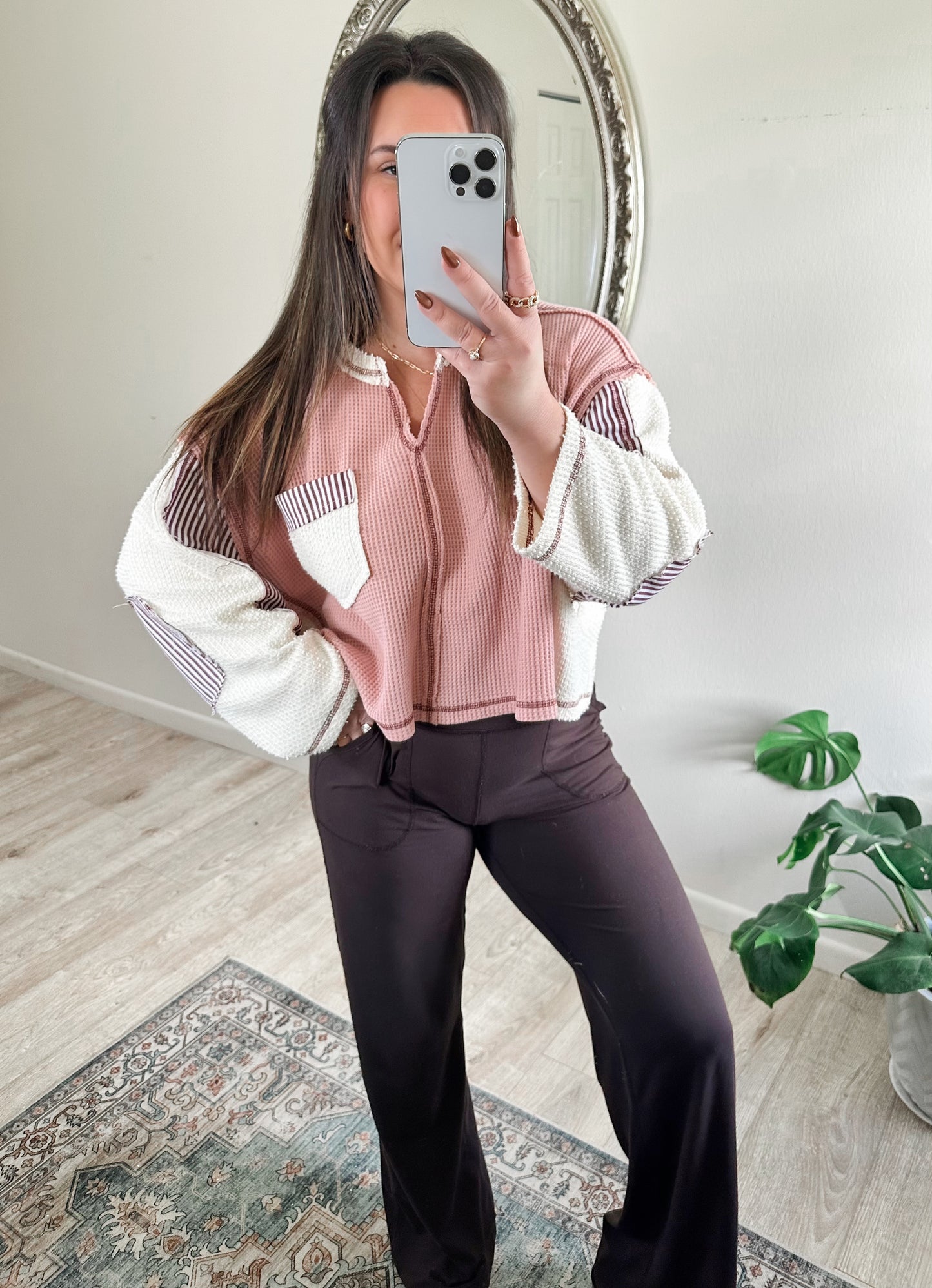 Rory Pullover in Berries & Cream