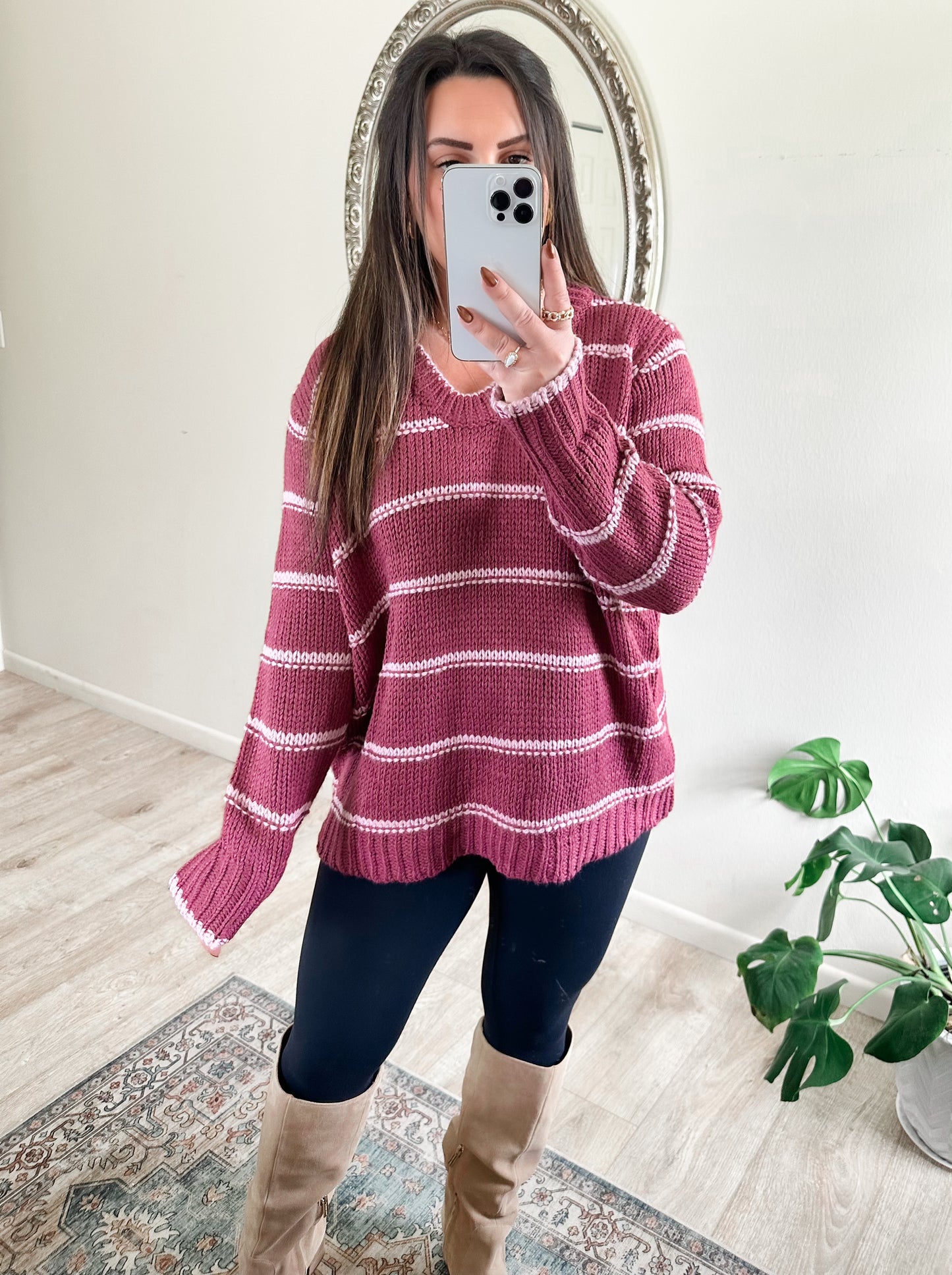 Strawberry Swirl Sweater