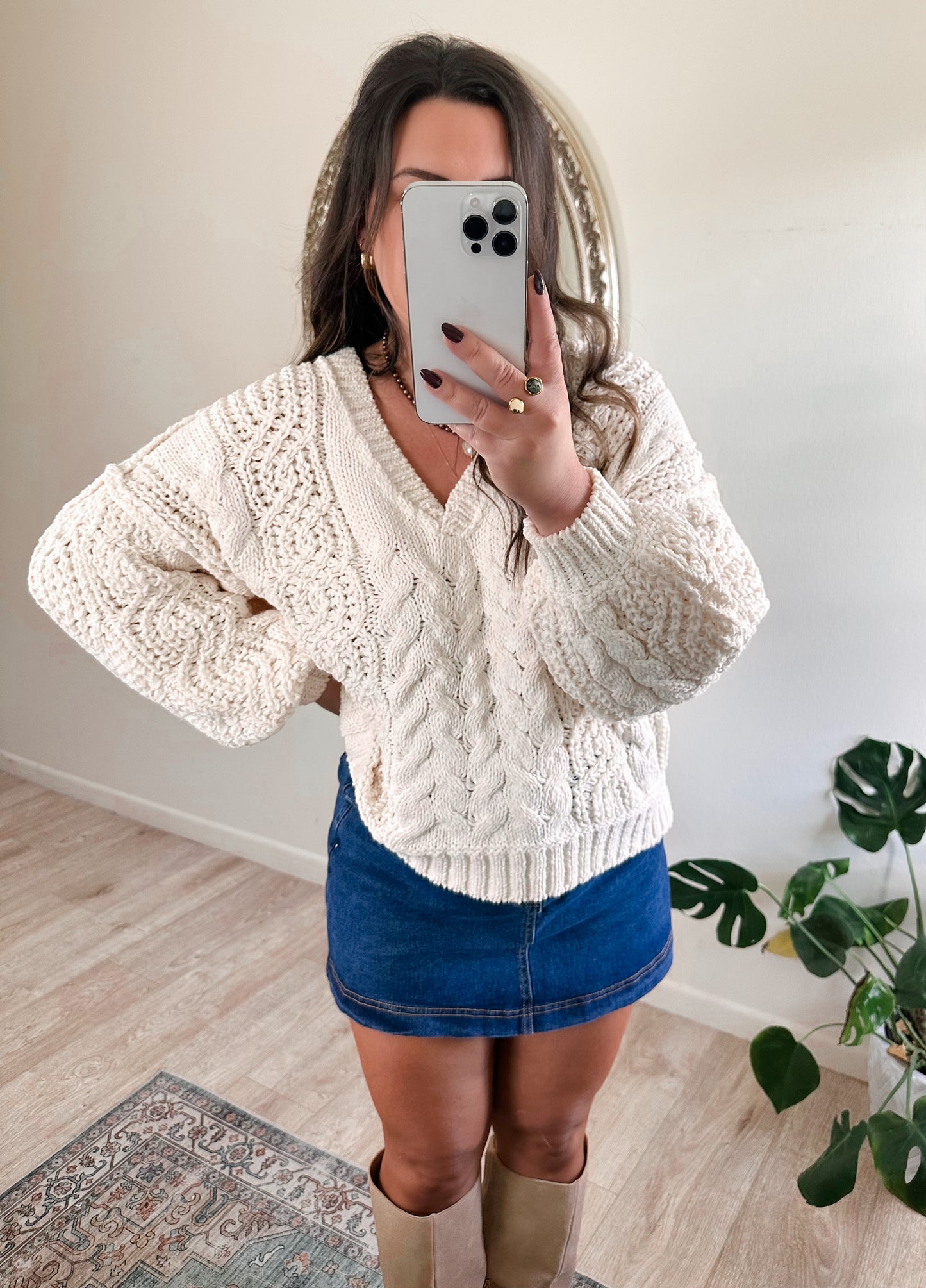 The Willow Sweater in Cream
