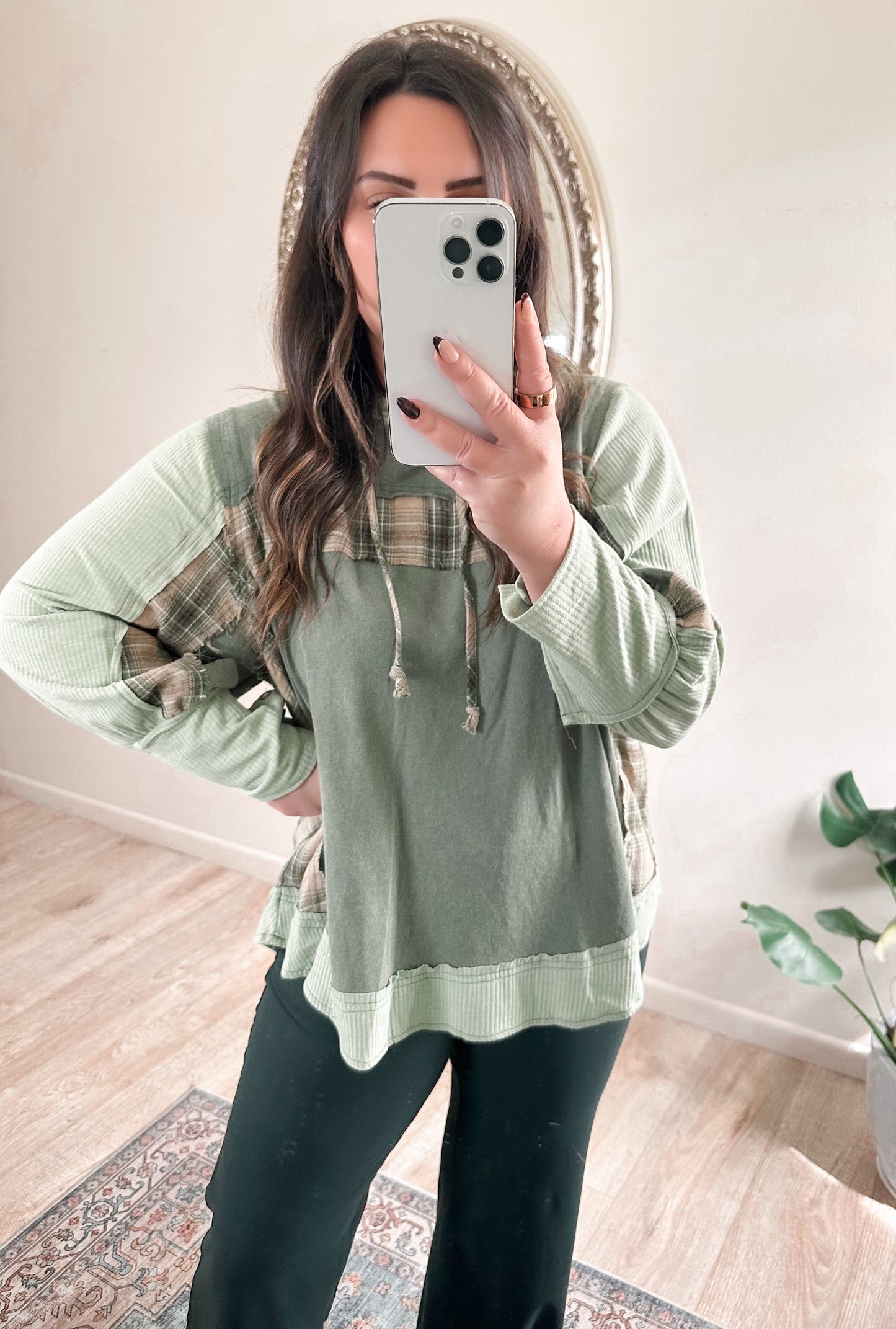 Plaid & Pine Pullover