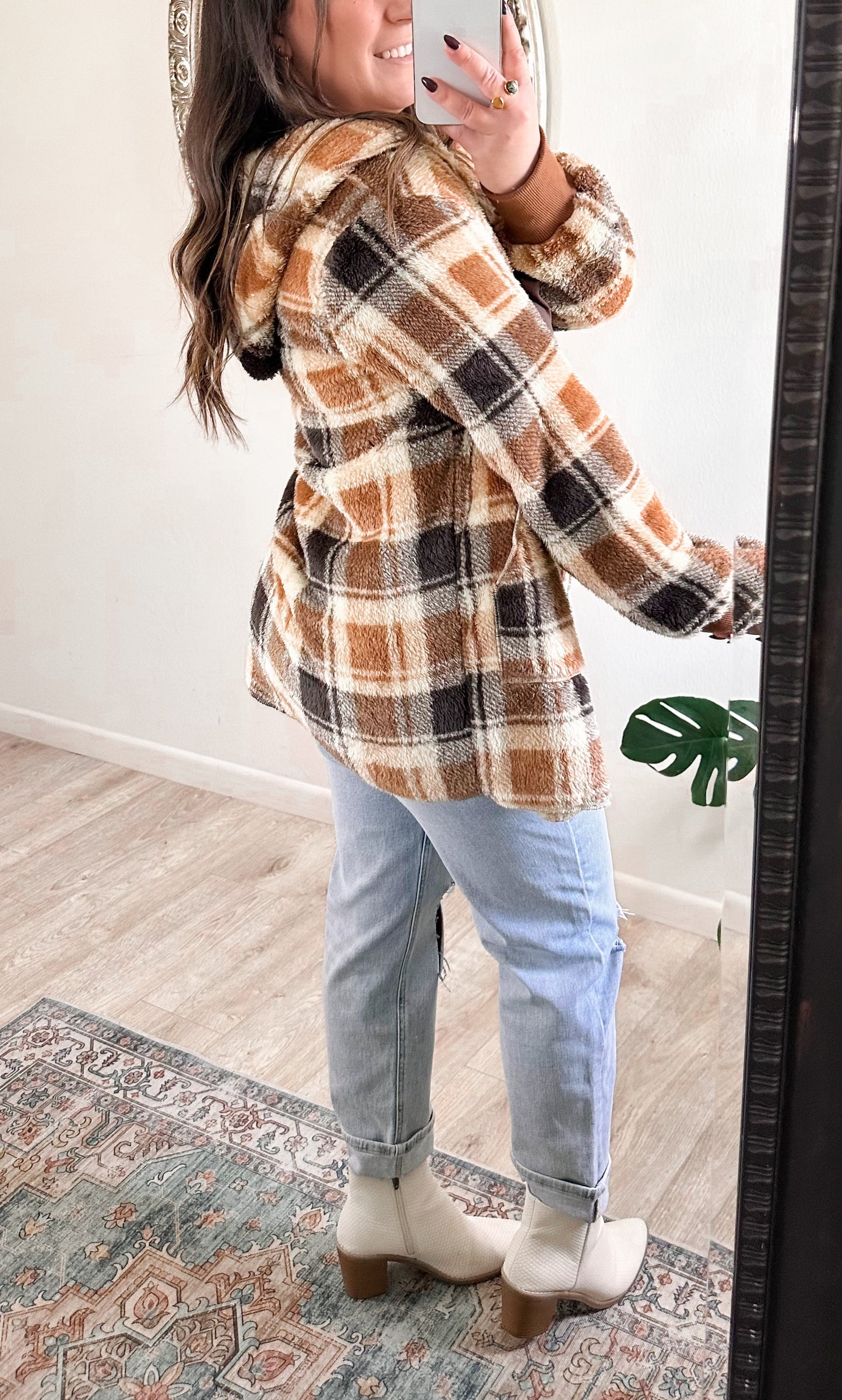 Campfire Plaid Coatigan