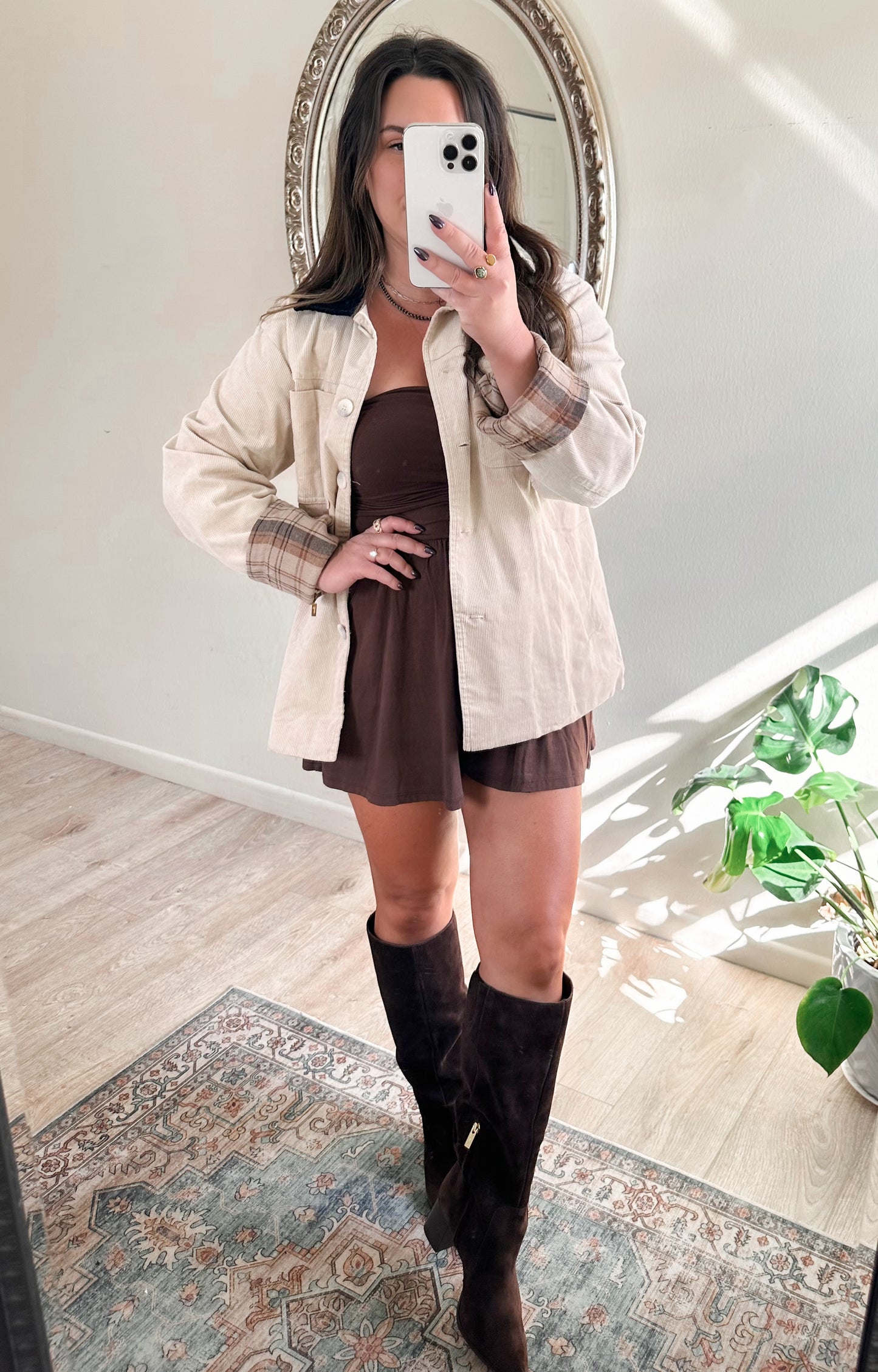 Rustic Charm Barn Coat in Ivory