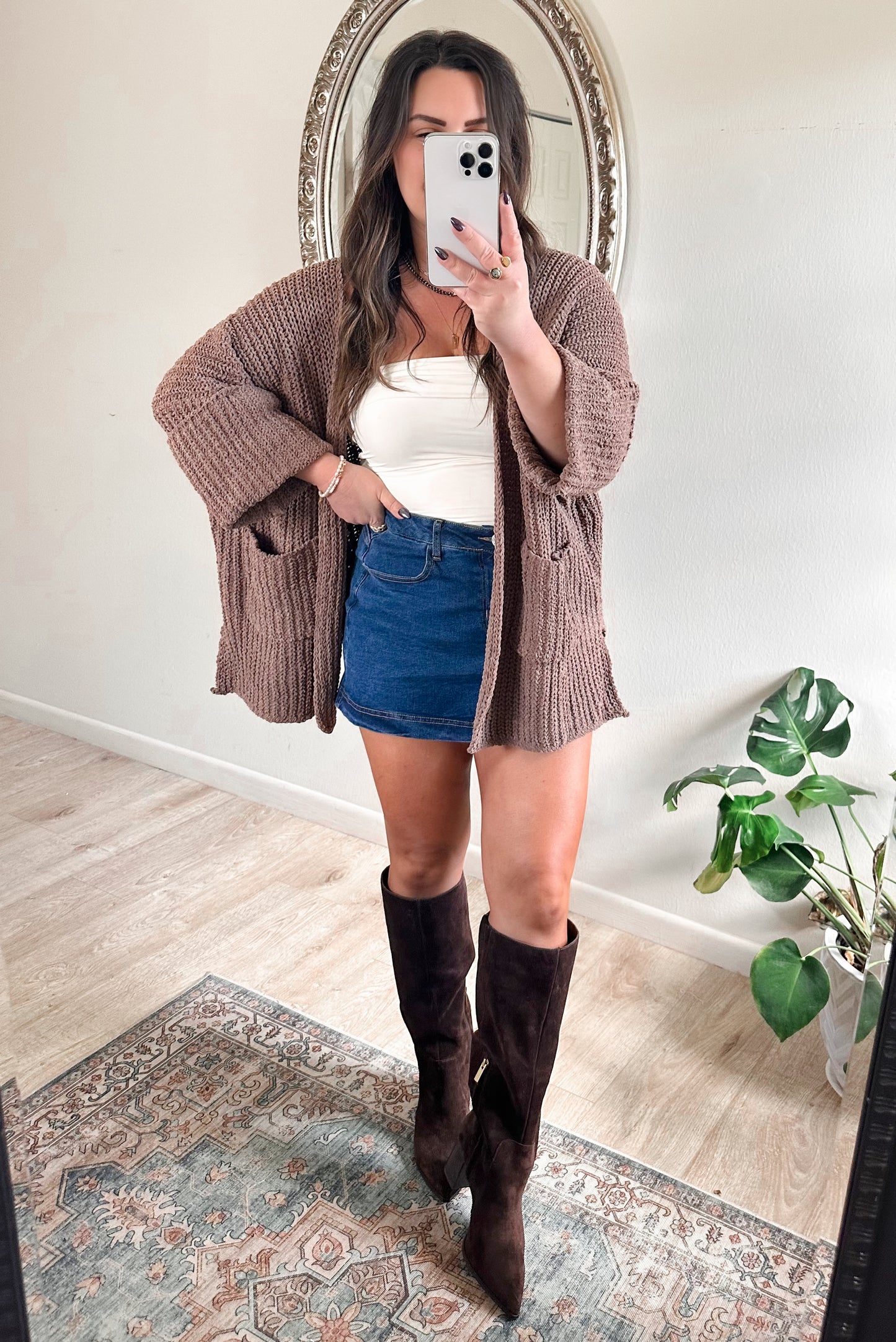 Cozy Nights Cardigan in Mocha