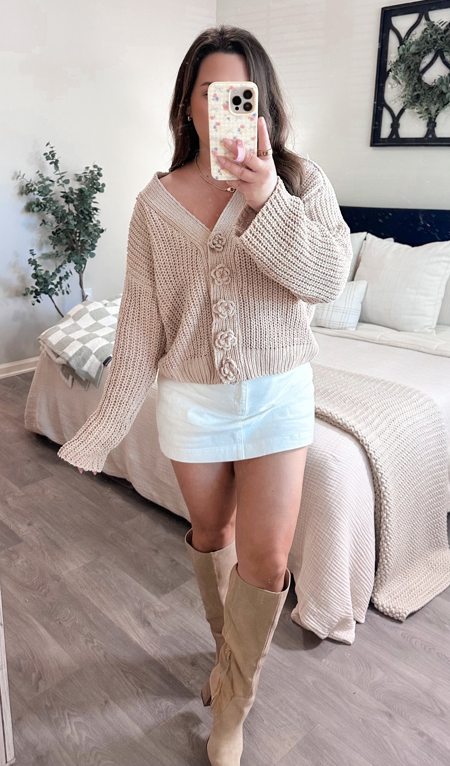 Emily Cardigan in Taupe