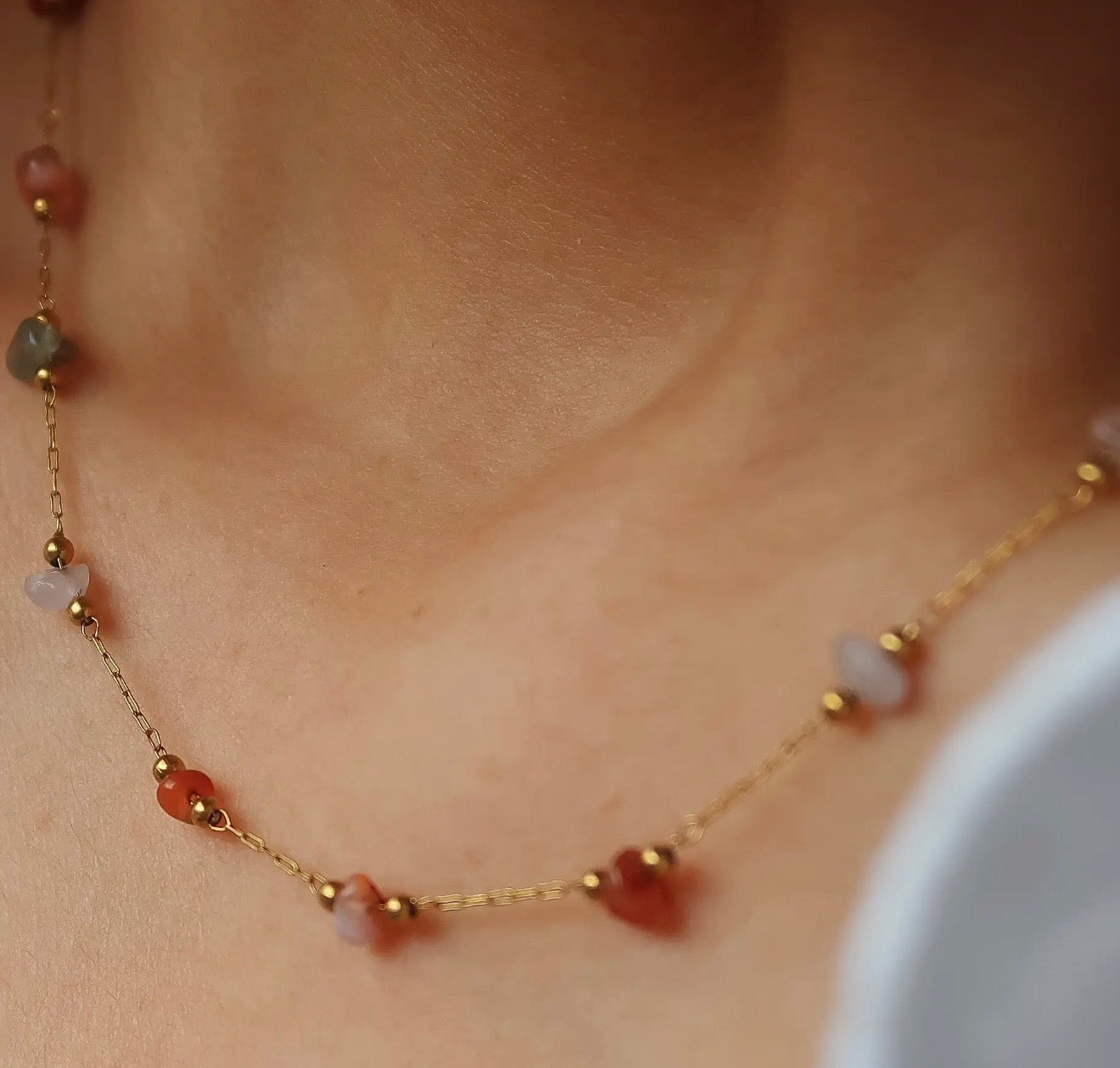 Gemstone Dainty Chocker