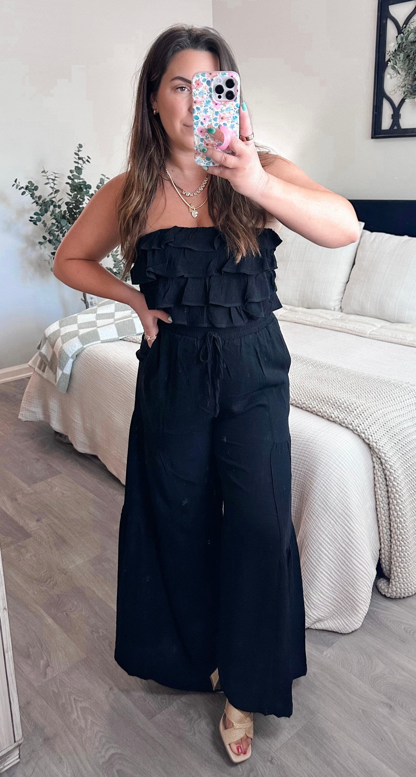 Black Swan Ruffle Set