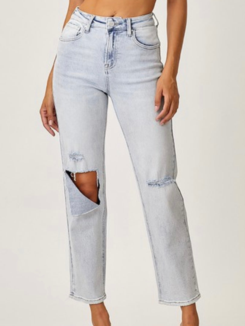 Casual Cut High Waisted Denim