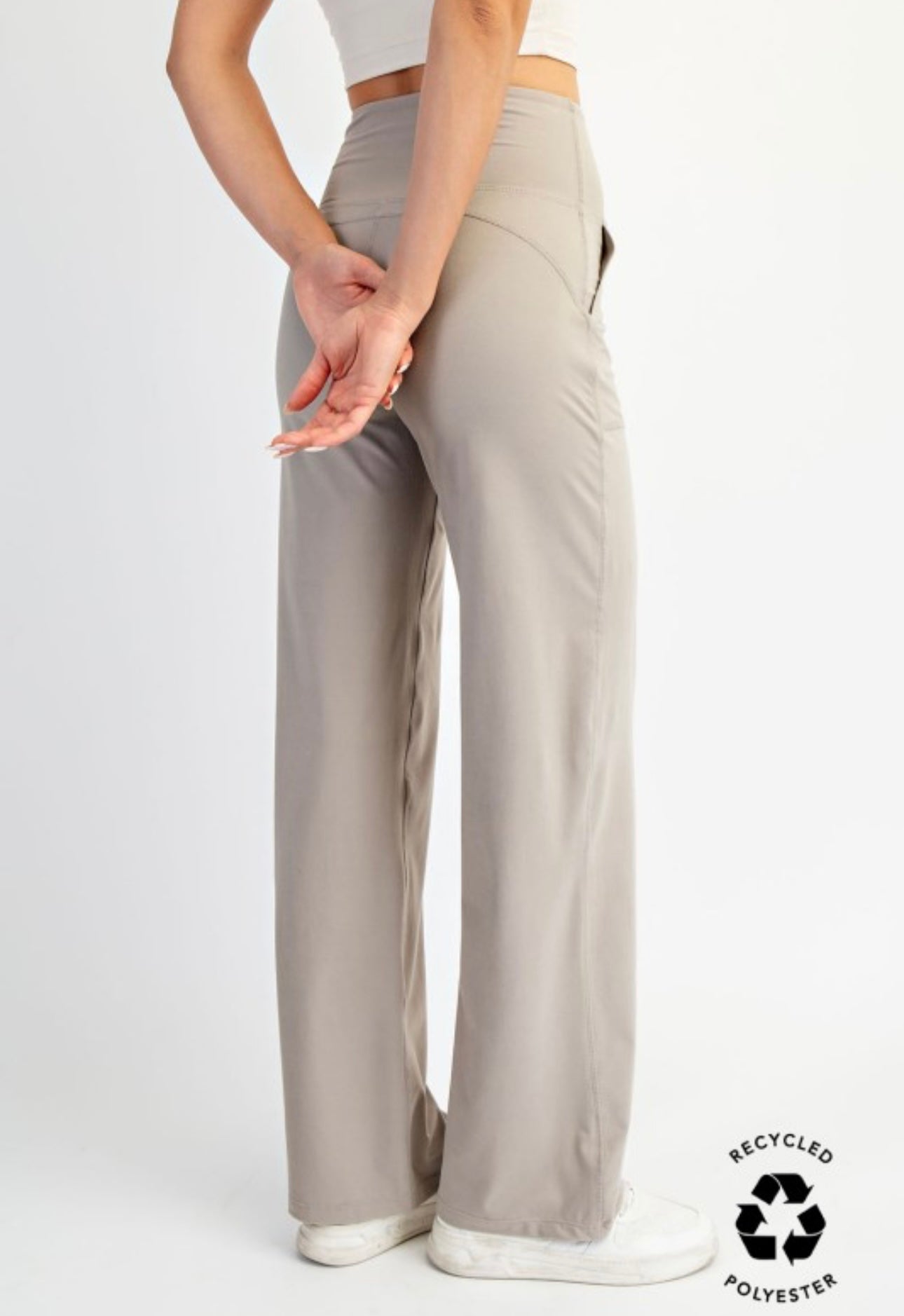 Butter Soft Straight Leg Leggings in Stone Taupe