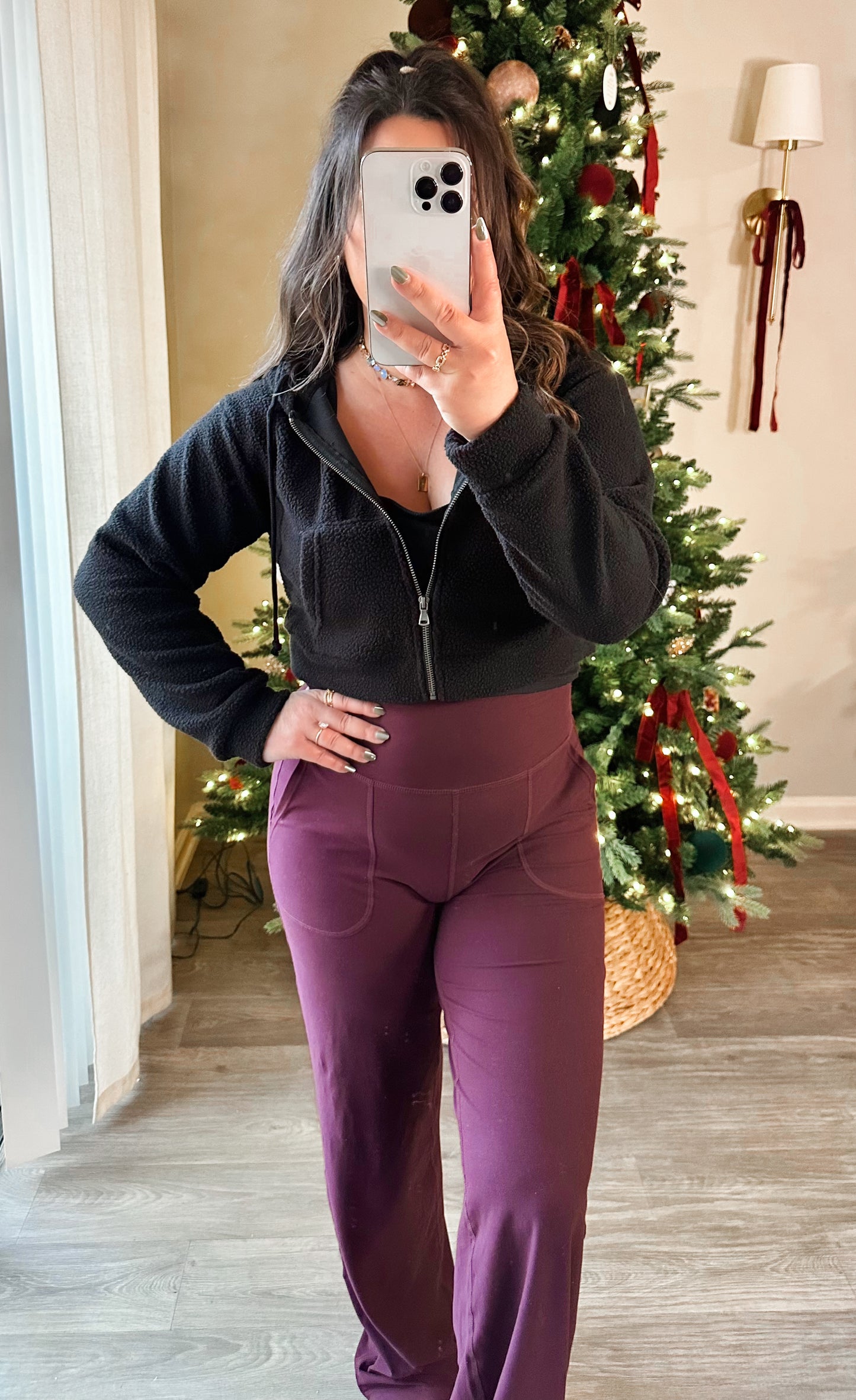 Powder Puff Zip Up in Black