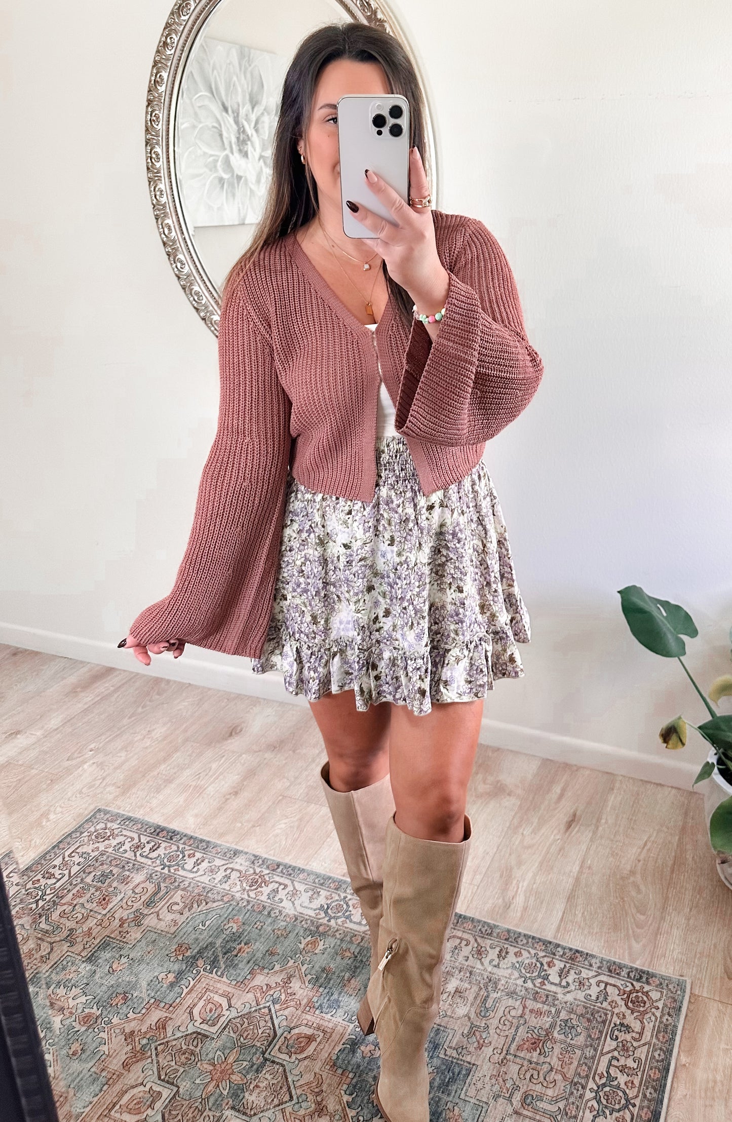 Moonlit Moments Top in Mauve
