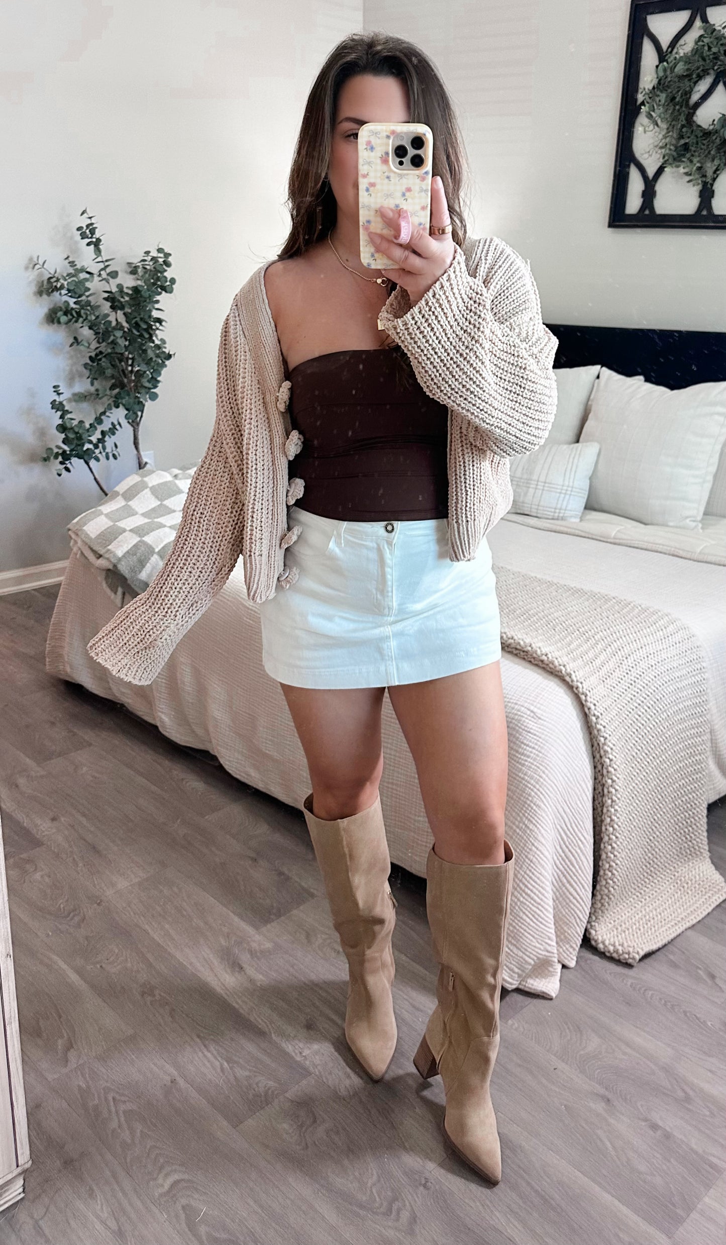 Emily Cardigan in Taupe