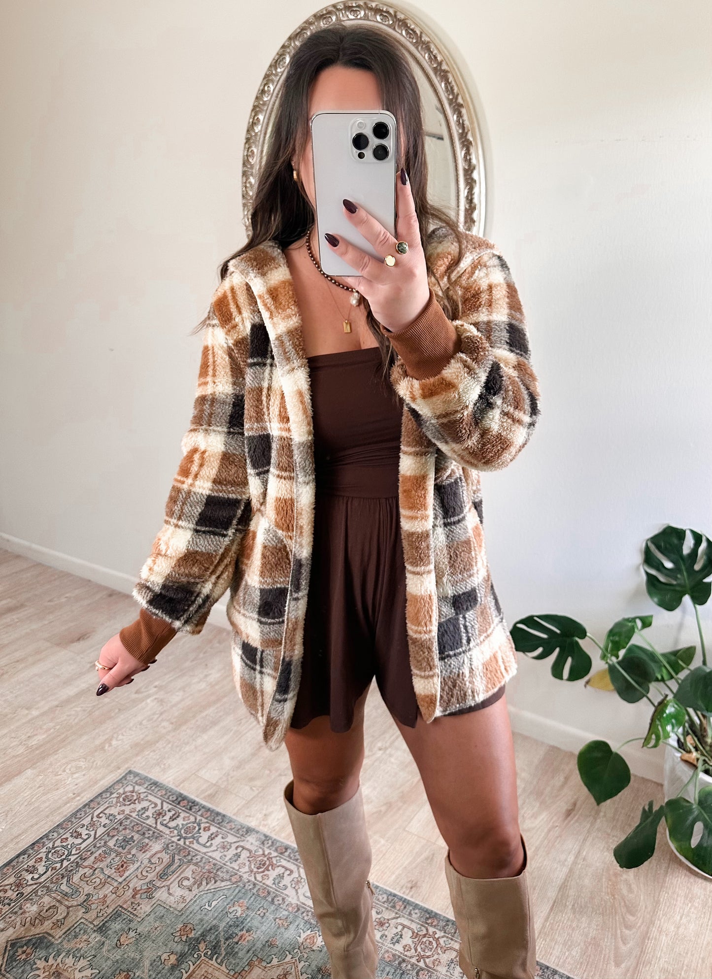 Campfire Plaid Coatigan