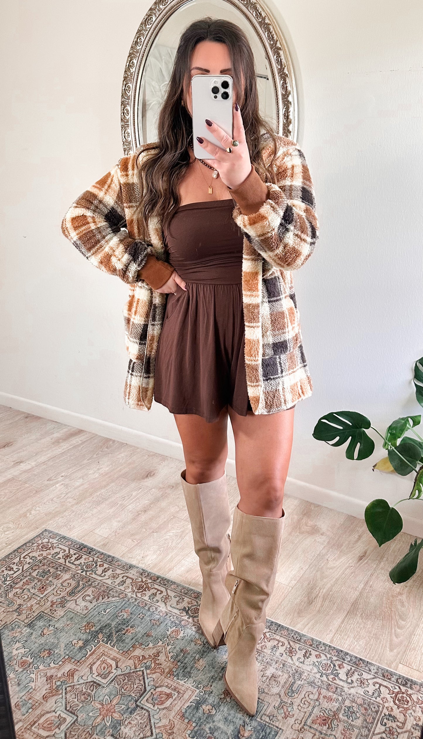 Campfire Plaid Coatigan