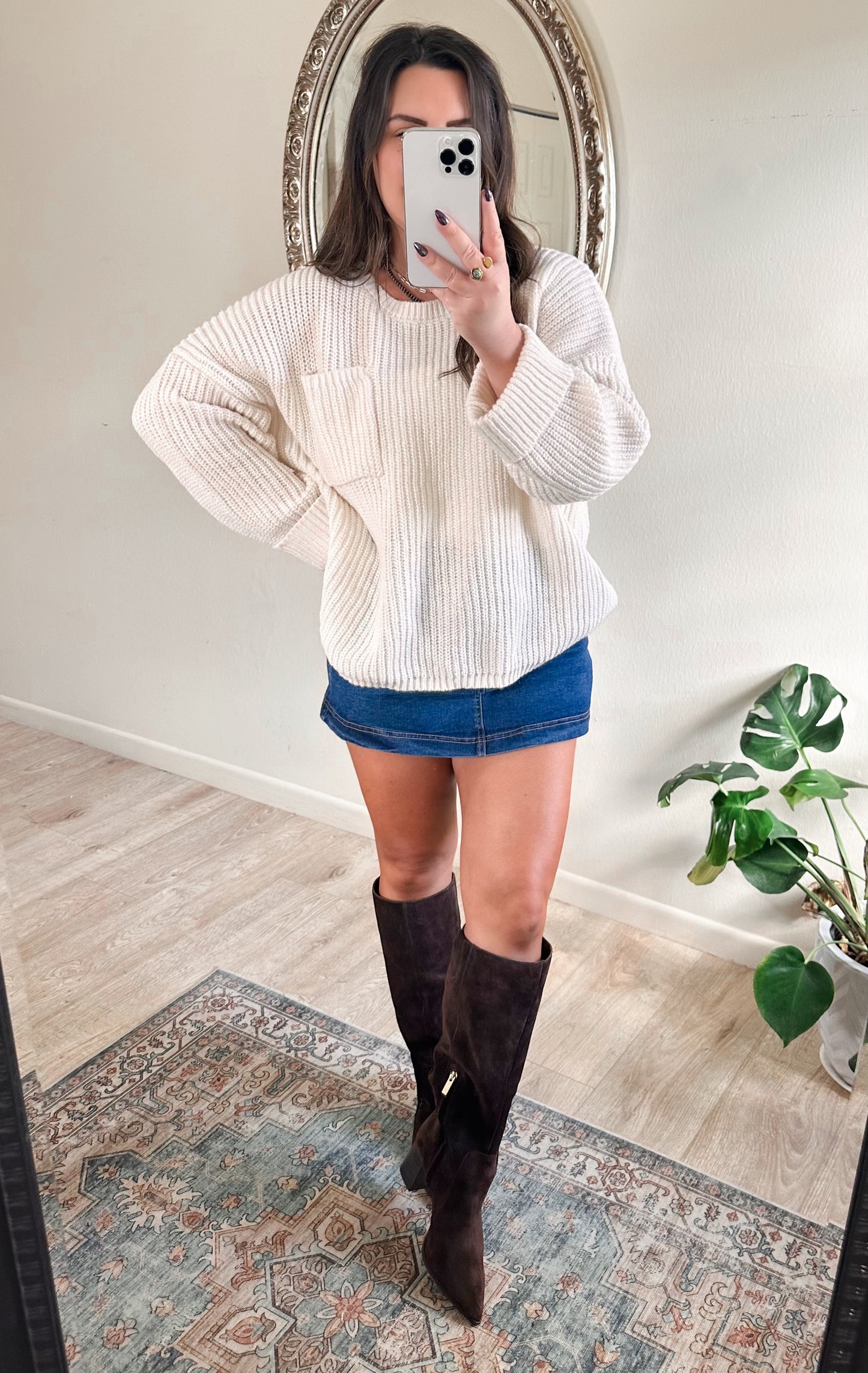 Cream Puff Sweater