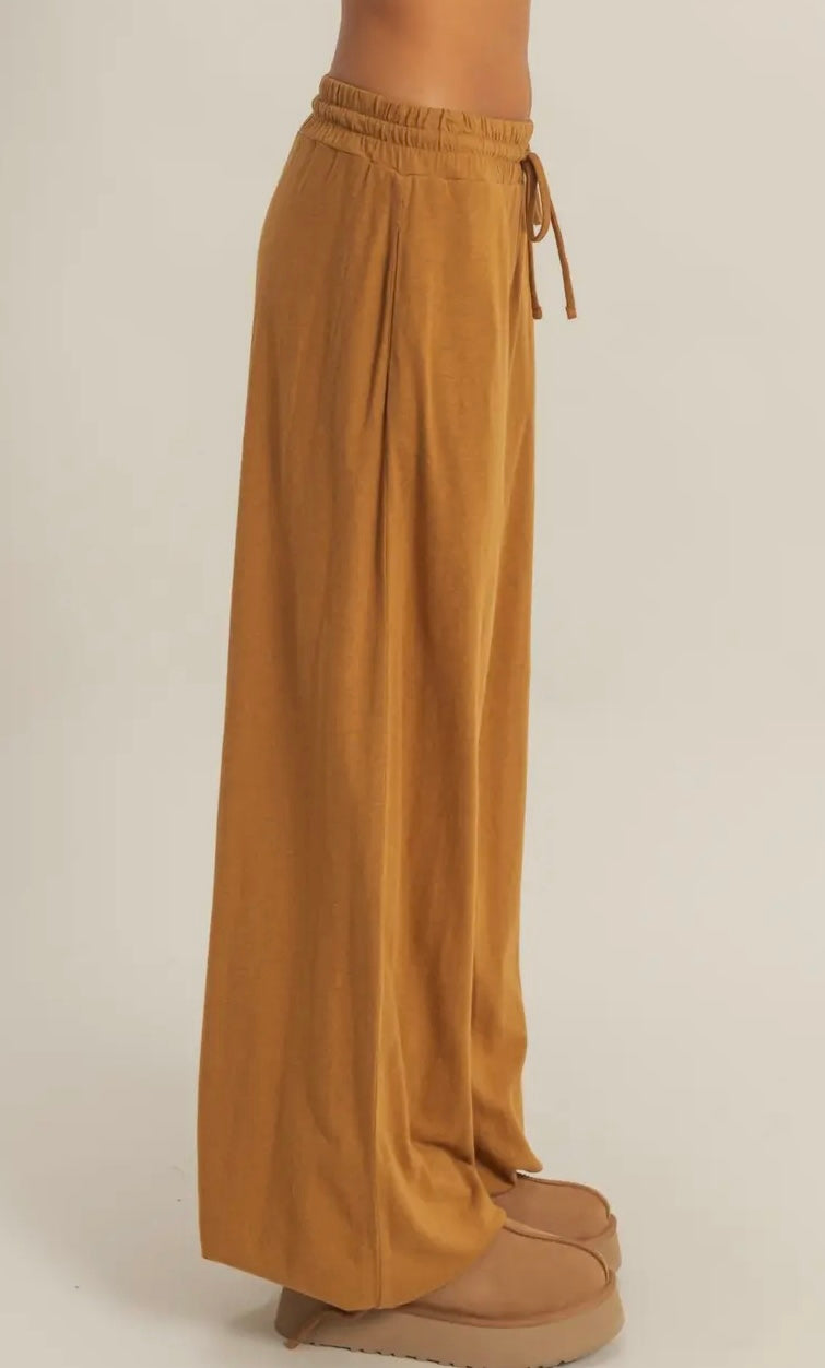 The Boyfriend Pants in Chestnut Brown