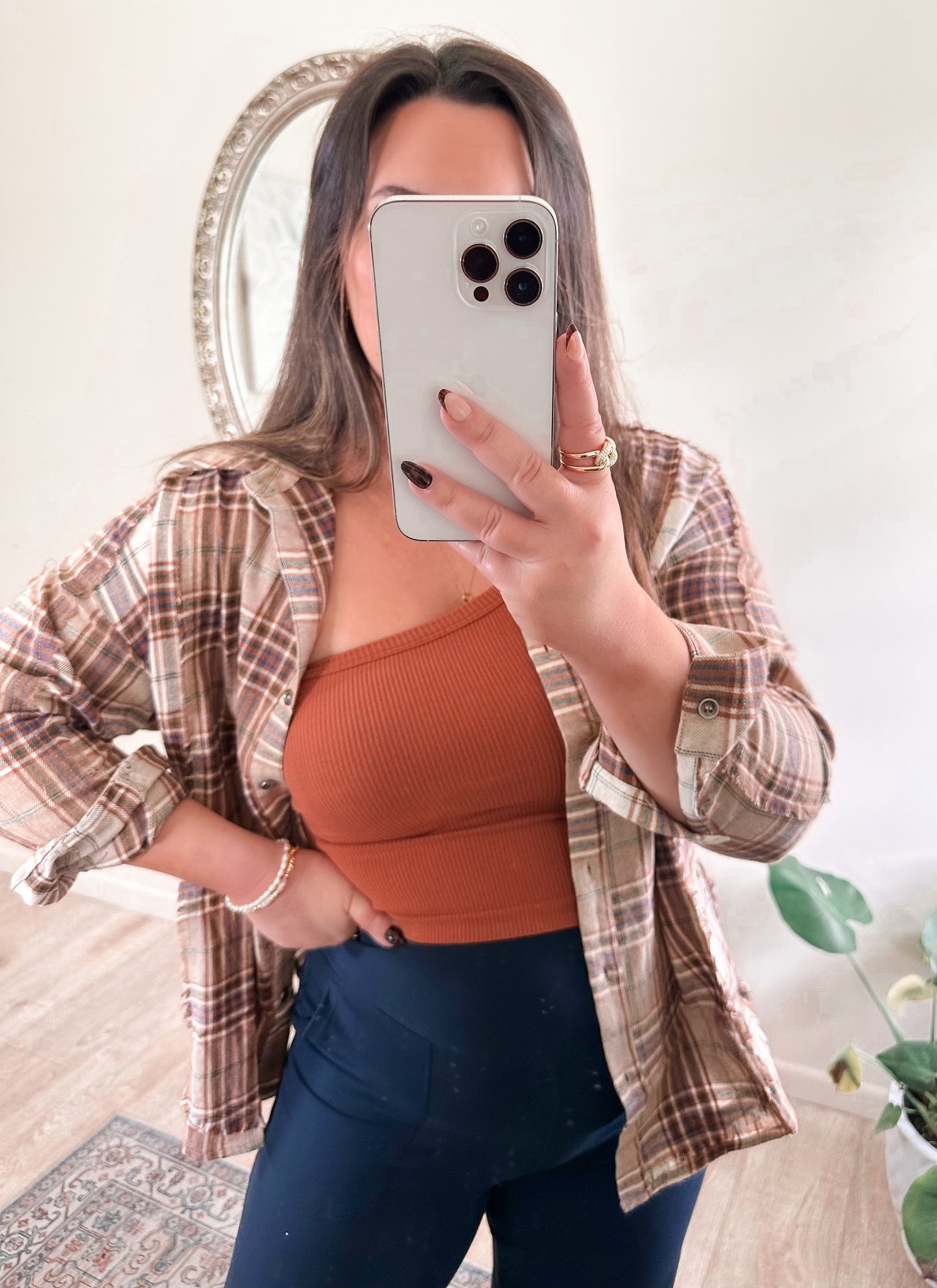 Solo Strap Tank in Terracotta