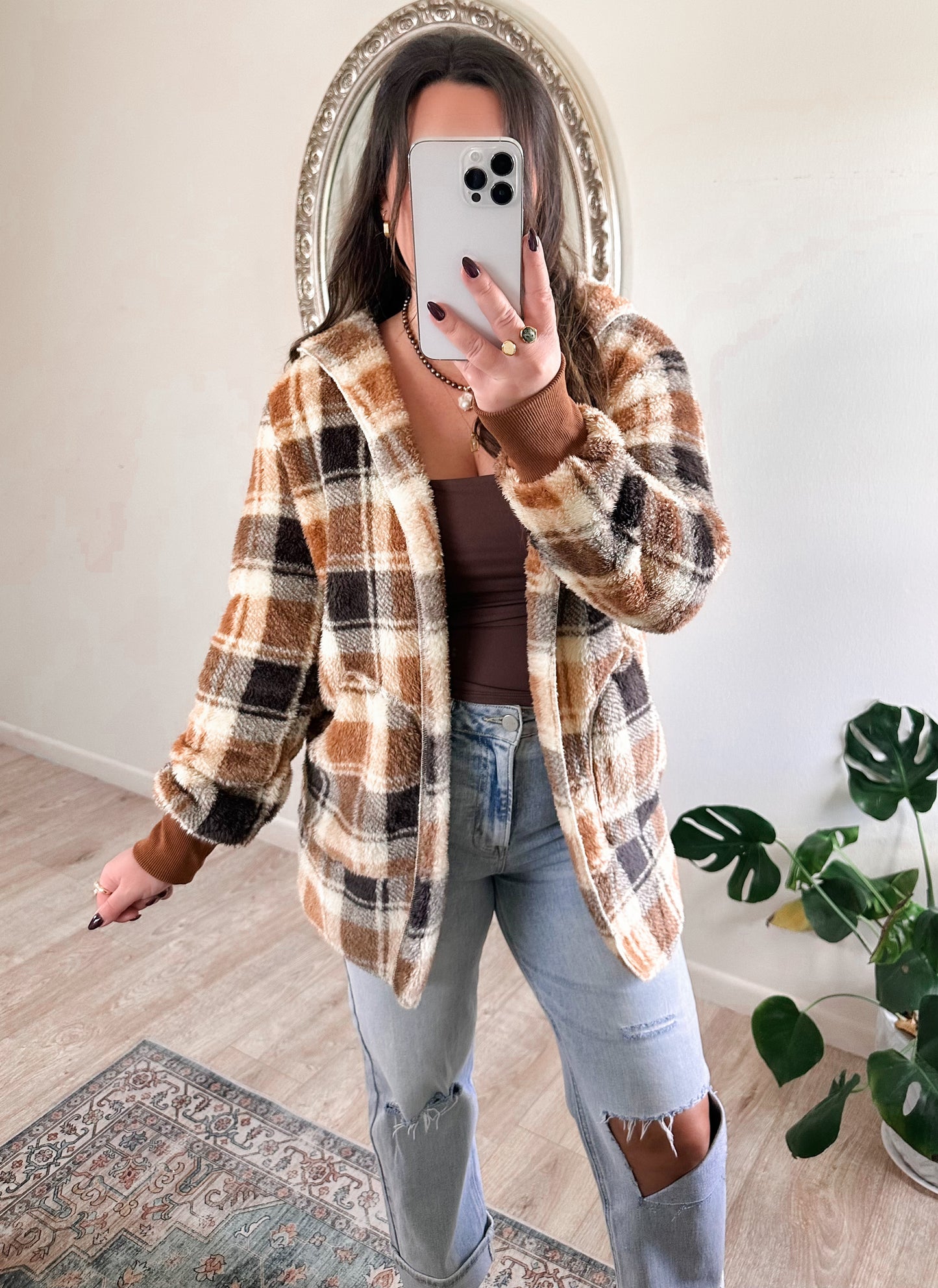 Campfire Plaid Coatigan