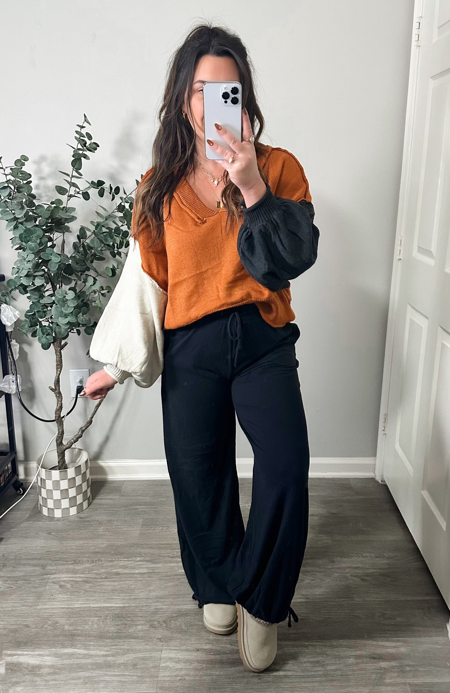 Stacy Sweater in Autumn Colorblock