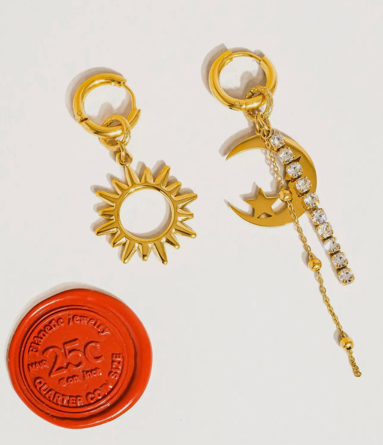 Moon & Sun Hoops