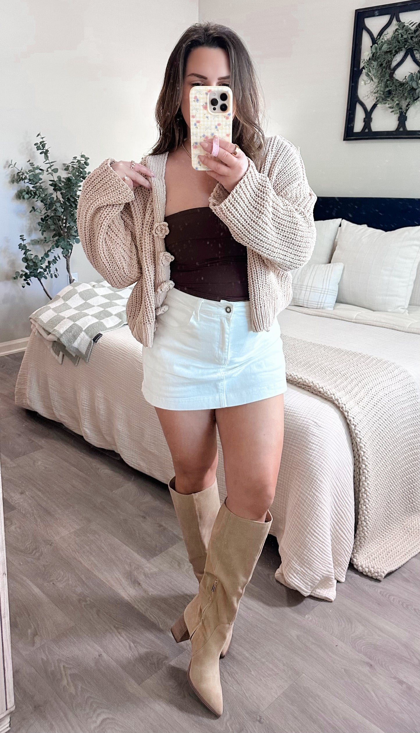 Emily Cardigan in Taupe