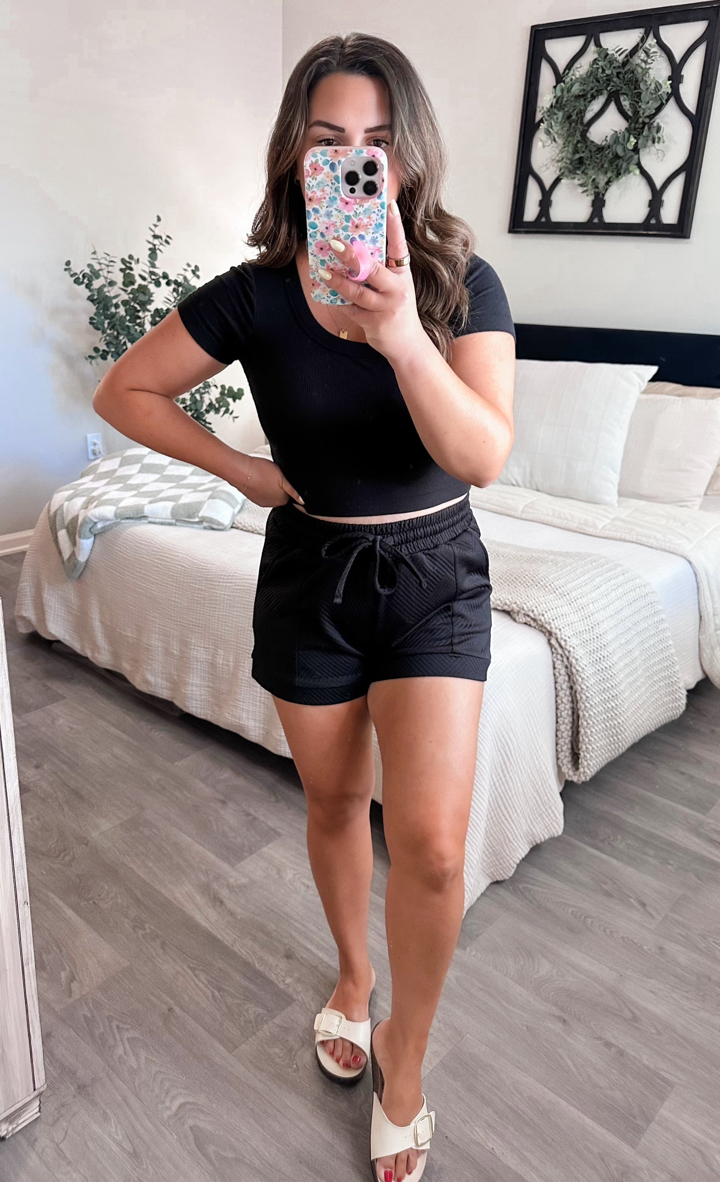 Cloud Nine Crop in Black