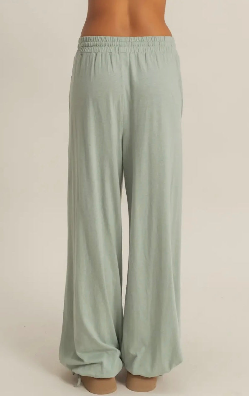 Boyfriend Pants in Light Sage