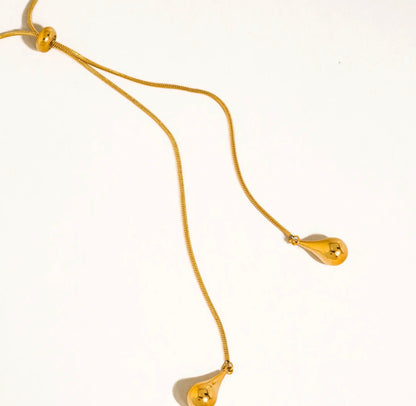 Golden Hour Lariat Necklace