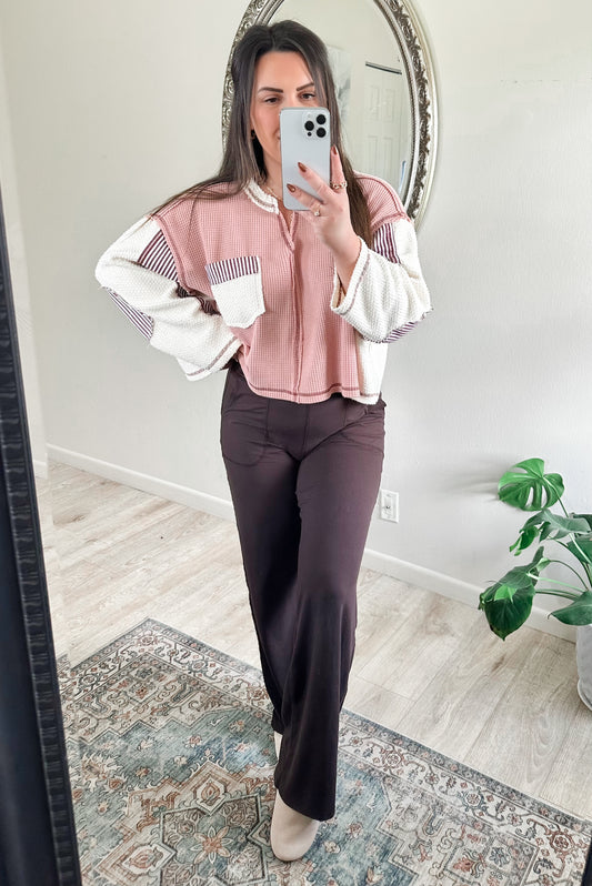 Rory Pullover in Berries & Cream