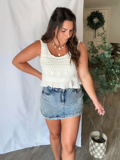 All American Crochet Crop