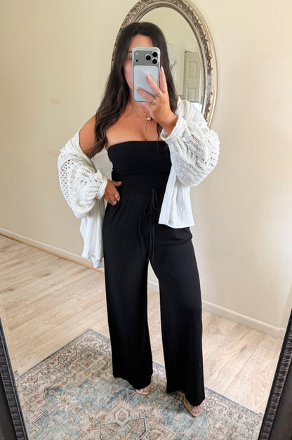 On The Go Jumpsuit in Black