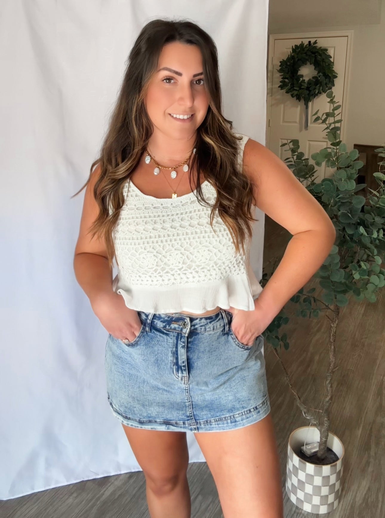 All American Crochet Crop