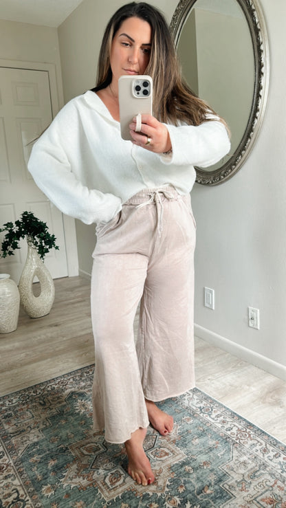 Cozy Up Cropped Pant