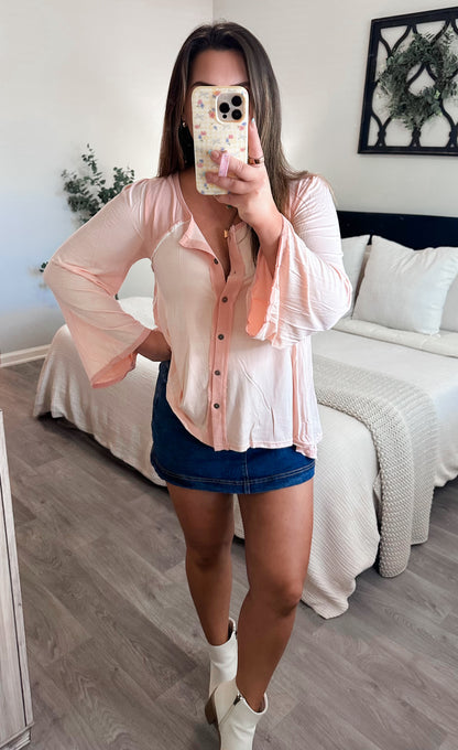 Rose Hip Button Up Blouse