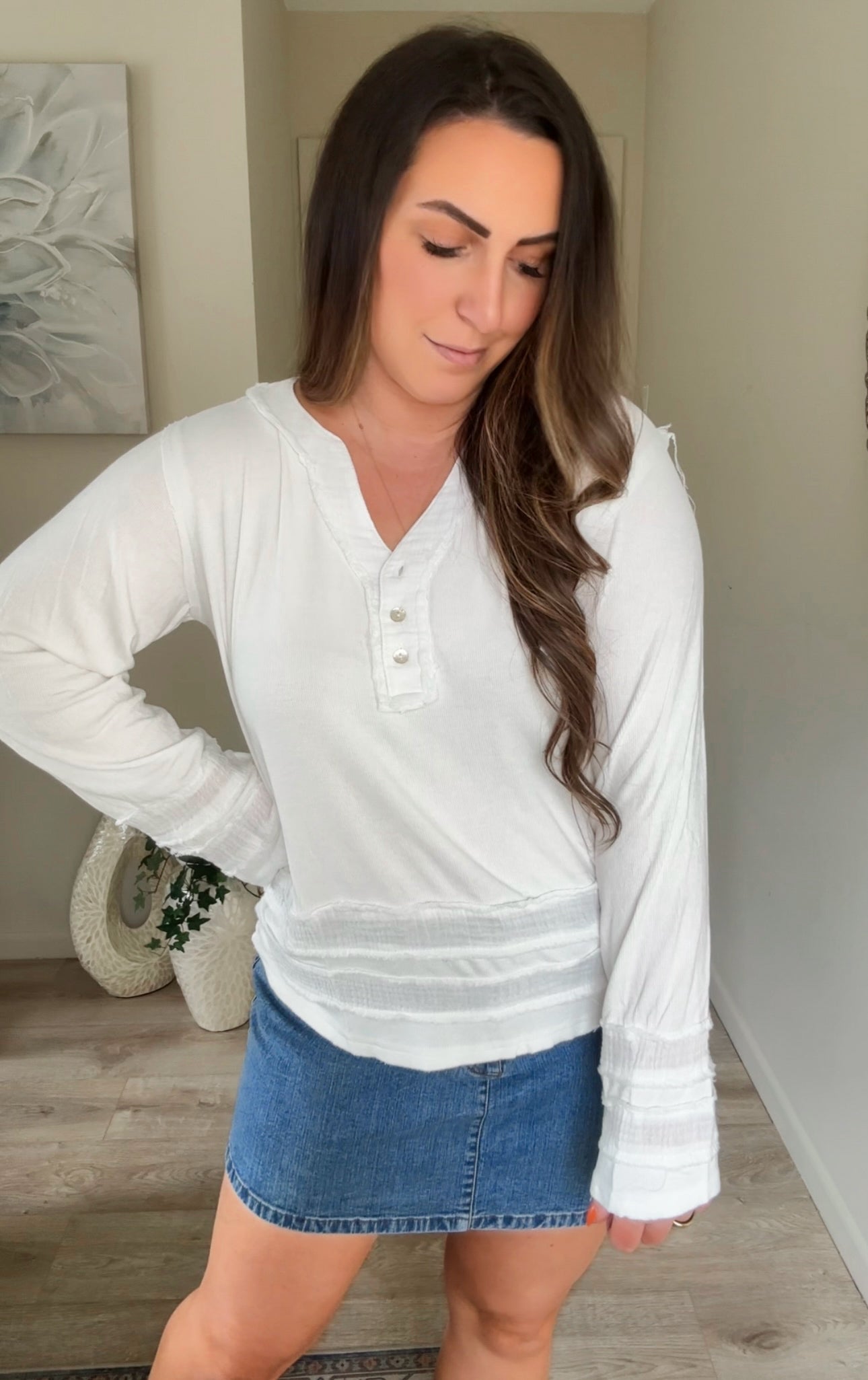 Rachel Ruffle Long Sleeve