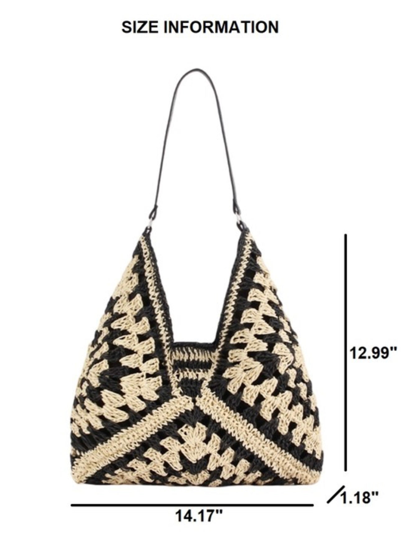 Coastal Woven Shoulder Bag