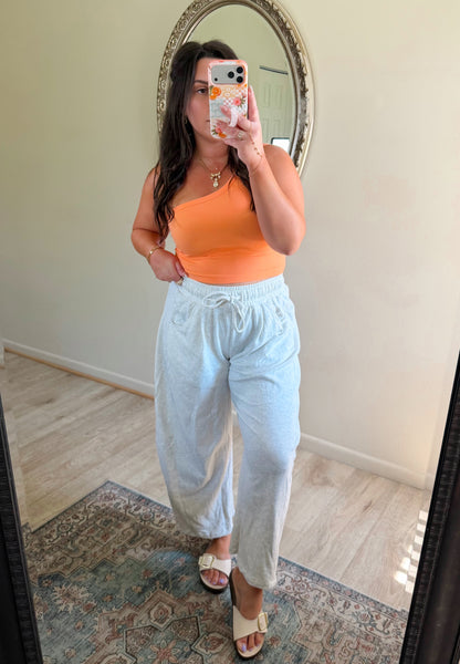 Solo Strap Tank in Orange