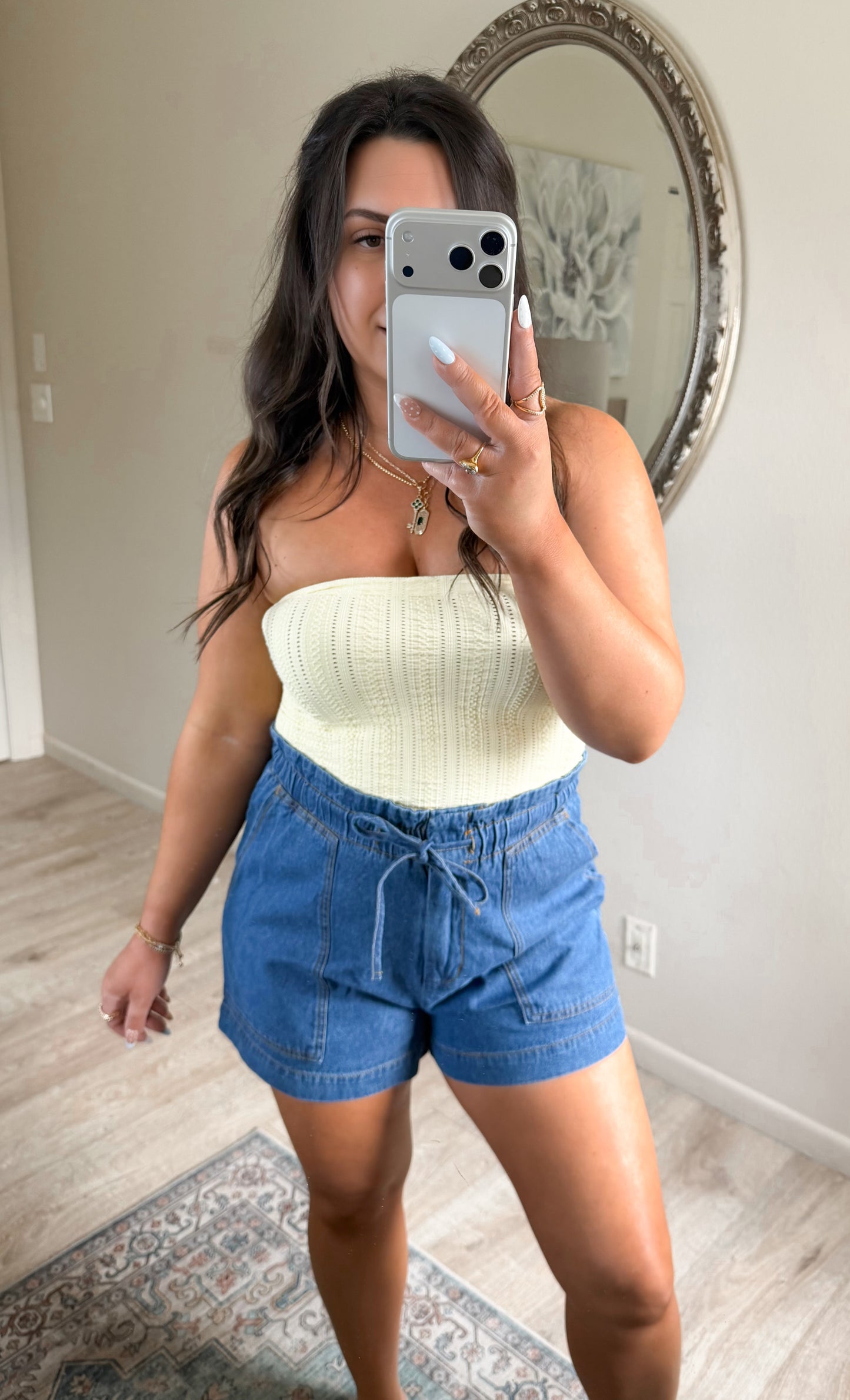 Dainty Daisy Tube Top in Butter Yellow