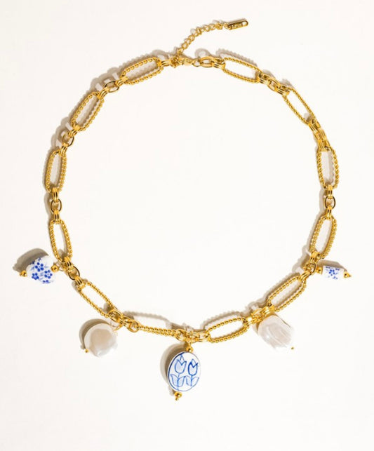 The Santorini Charm Necklace