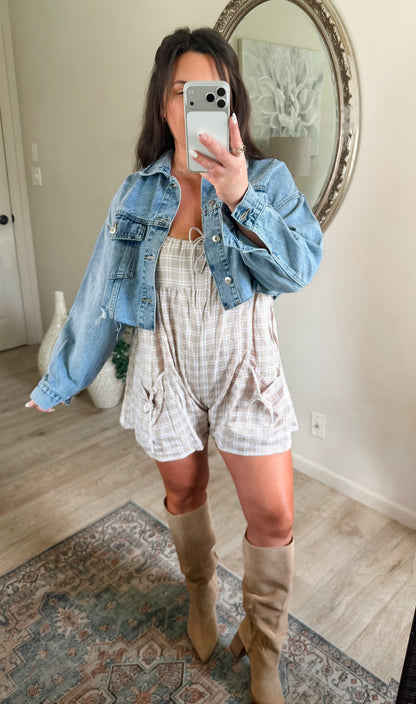 All Seasons Cropped Denim Jacket