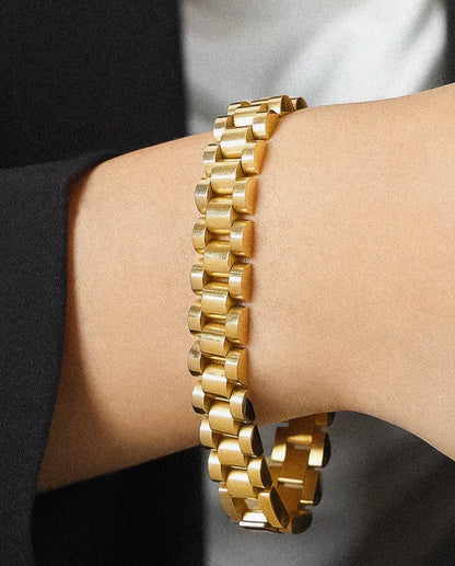 Gold Watch Band Bracelet