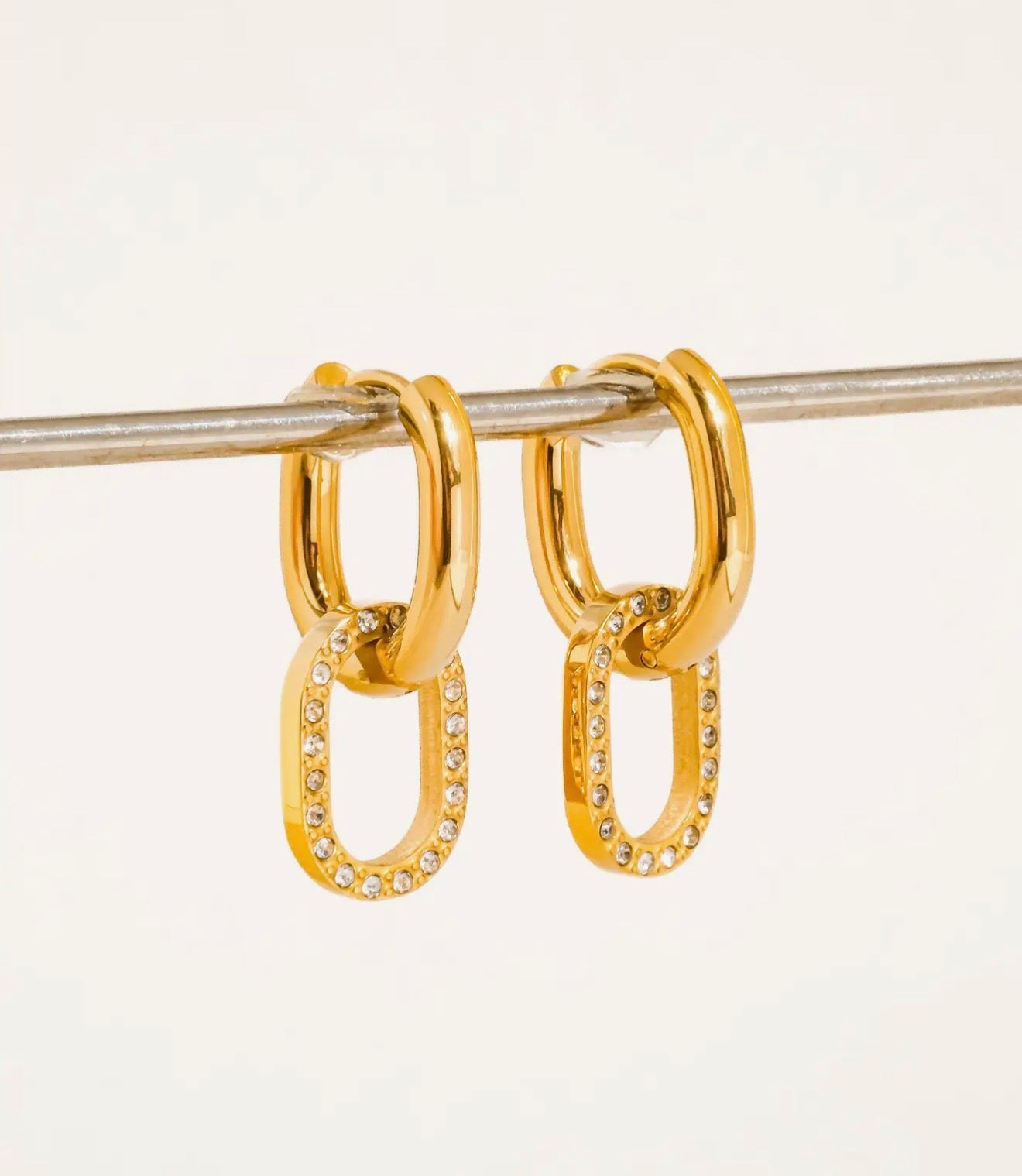 Dainty Drop Hoops
