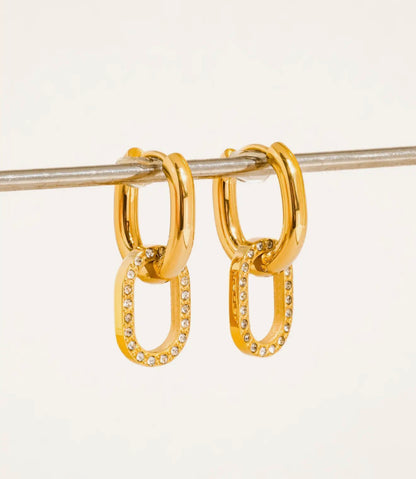 Dainty Drop Hoops