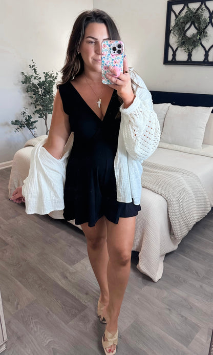 Soft Serenity Romper in Black