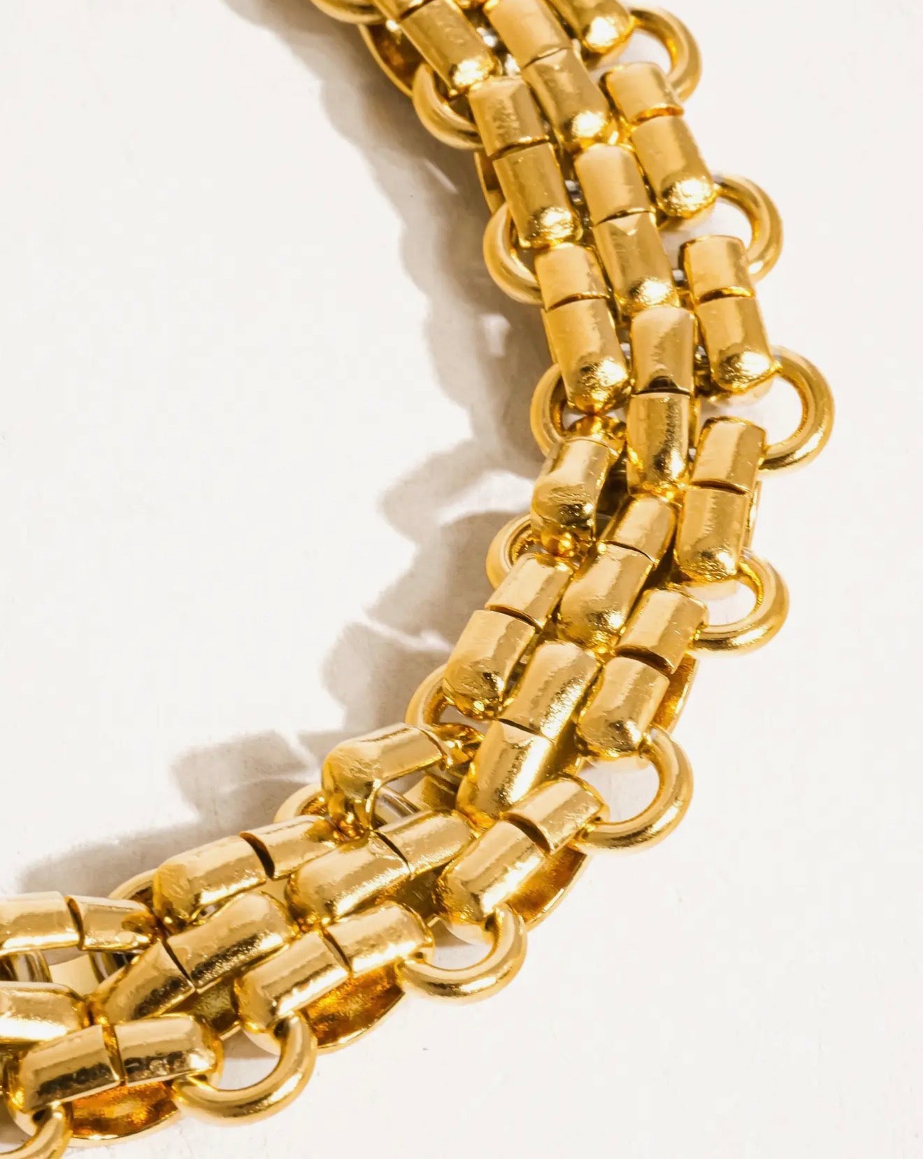 Golden Woven Toggle Bracelet